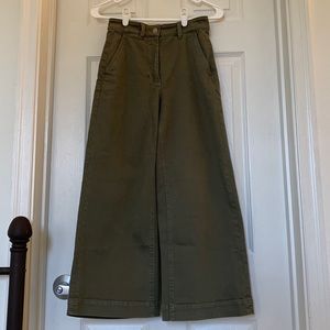 Everlane the wide leg crop pant size 00